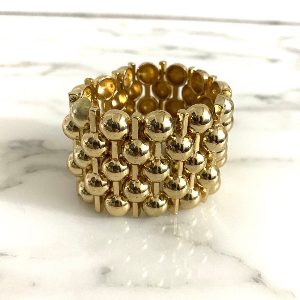 Gold Link Art Deco Bracelet